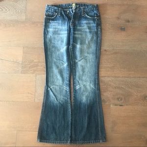 7 for all mankind “A” Pocket low rise flare jeans
